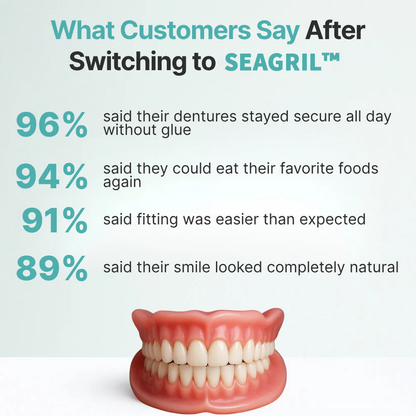 😁 Ends Today: 70% OFF! SEAGRIL™ Custom-Fit Full Functional DenturesMake you more confident – Made in the USA & FDA-Certified